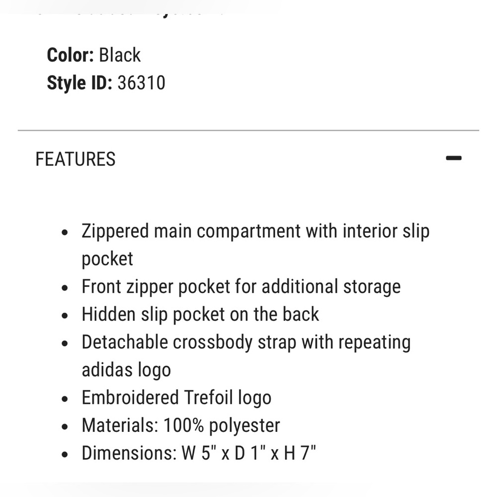 Adiadas Festival Crossbody Bag - Picture 4 of 6